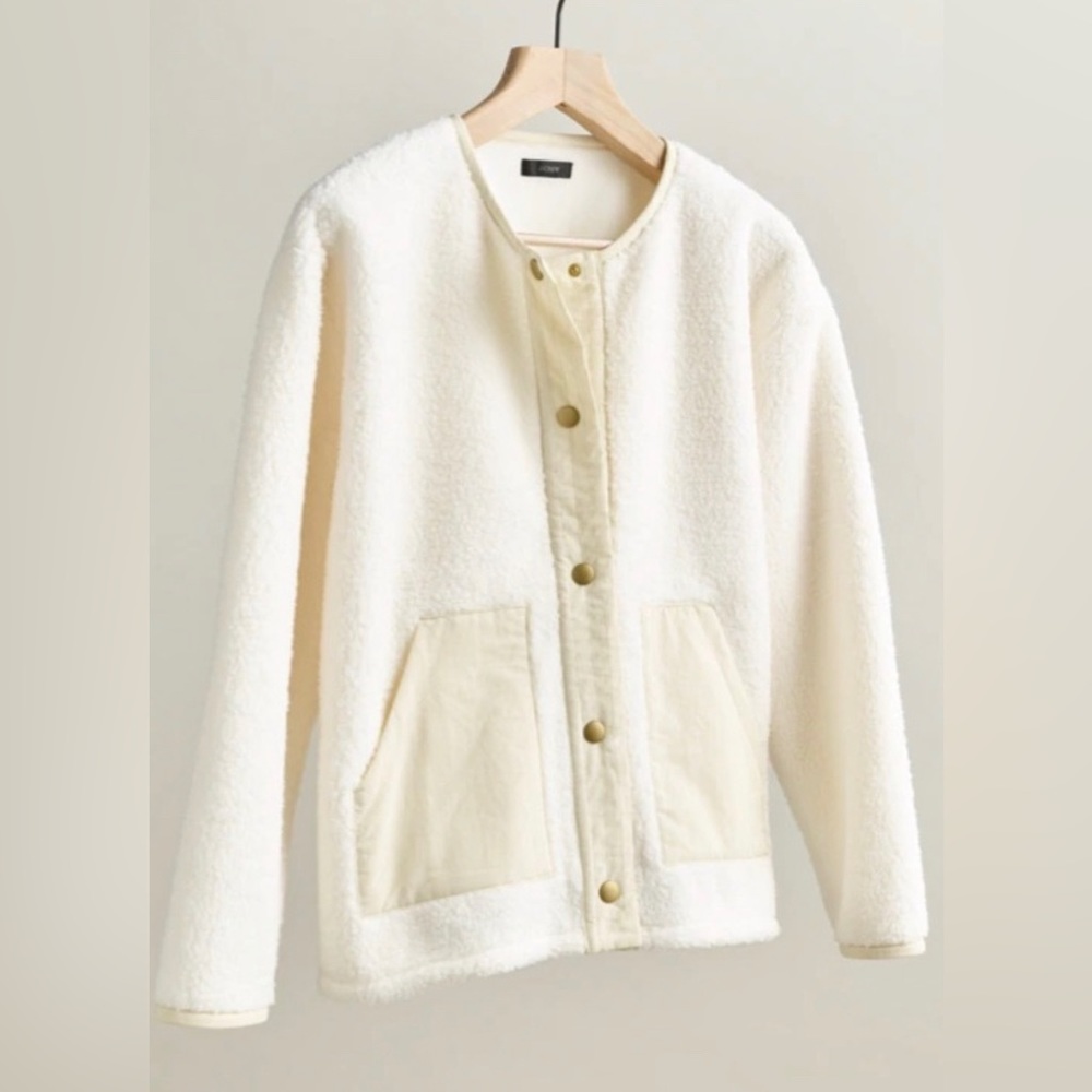 J. Crew Teddy Sherpa Lady Jacket